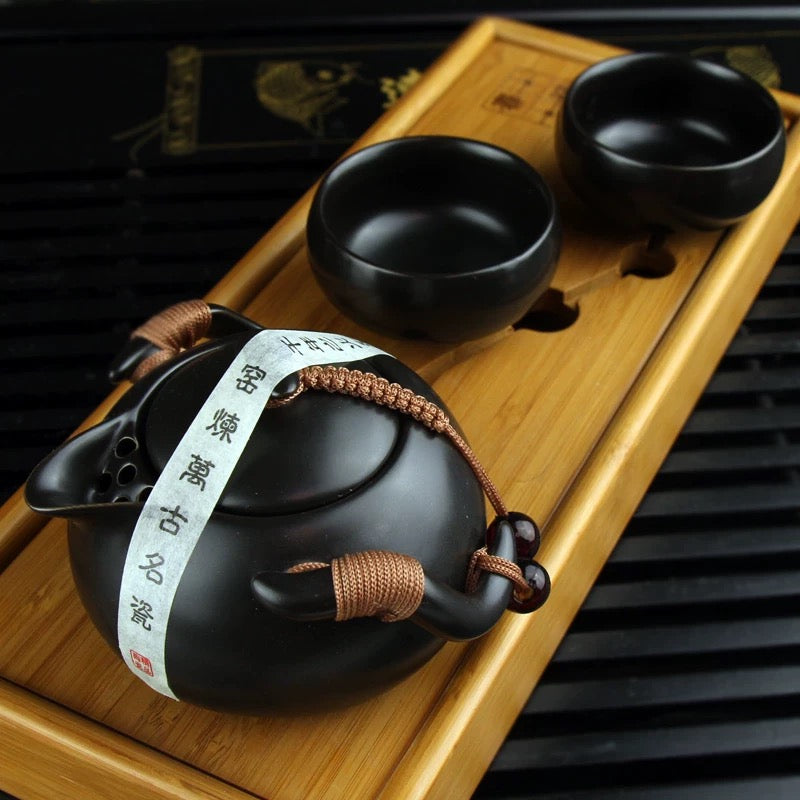 Set Gong Fu Cha 200 ml liso C/ 2 copas