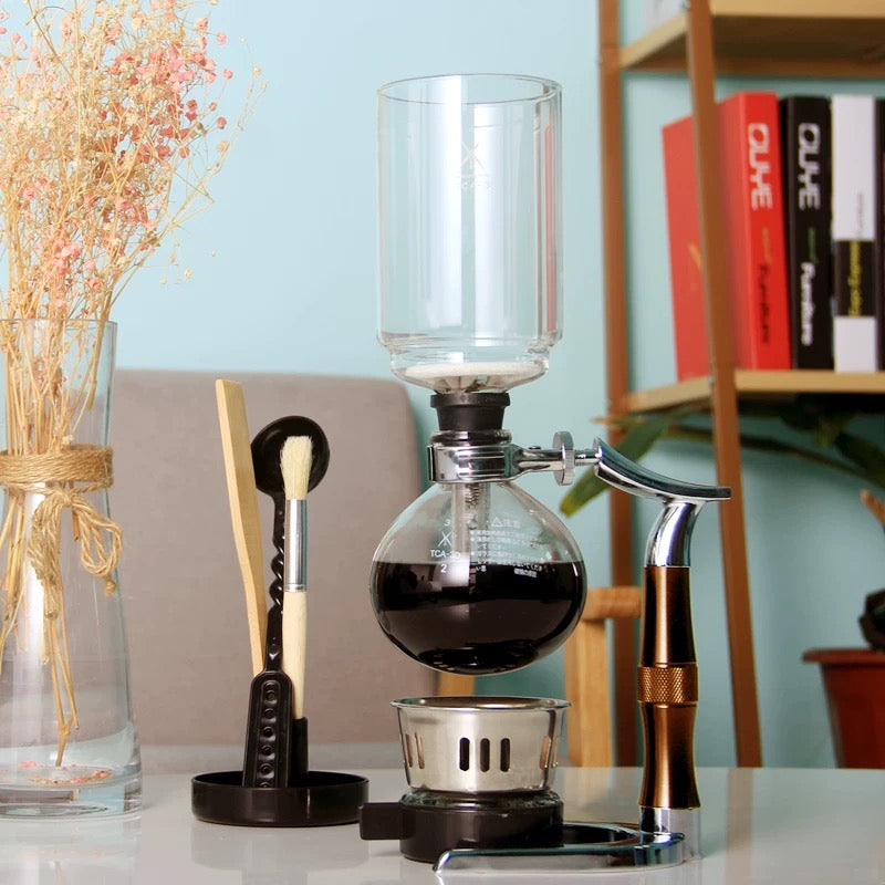 Glass siphon coffee maker